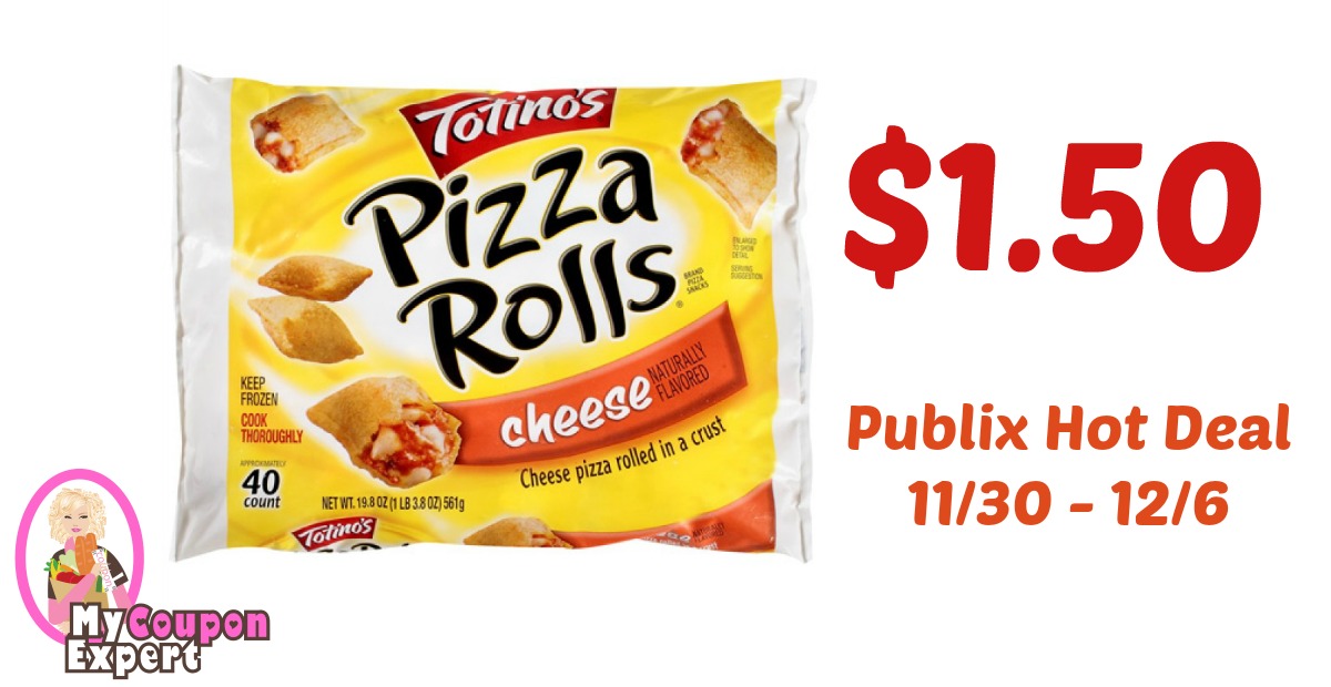 Totino’s Pizza Rolls Only $1.50 each after sale and coupons