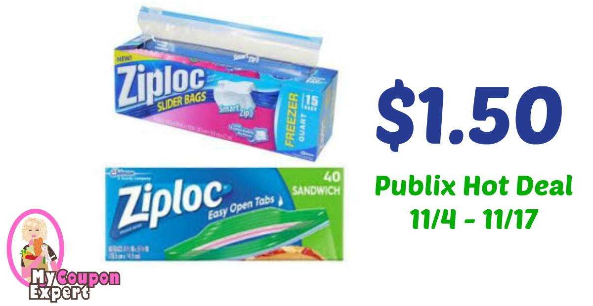 Ziploc Bags Only $1.50 each after sale and coupons
