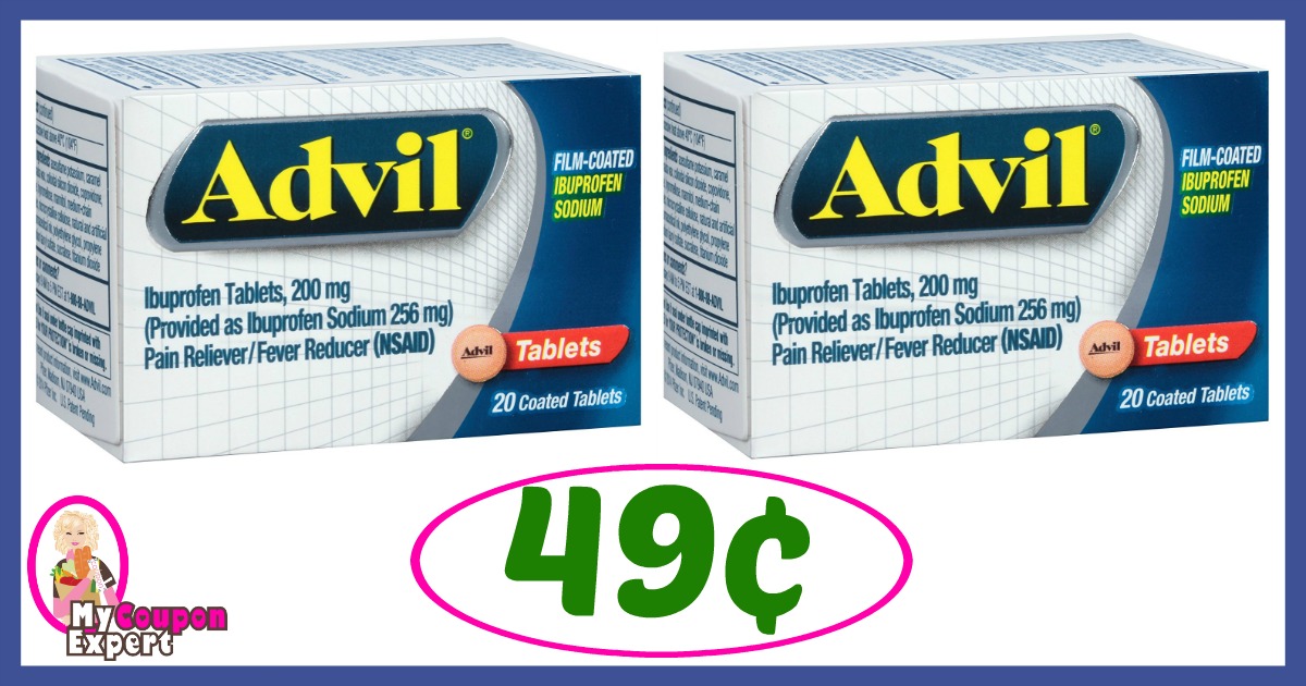 Publix Hot Deal Alert! Advil Products Only 49¢ each after sale and coupons