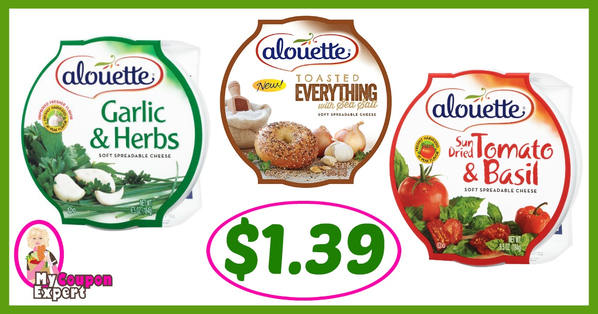 Publix Hot Deal Alert! Alouette Cheese Spread Only $1.39 each after sale and coupons
