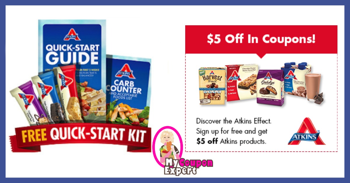 Check This Out!! FREE Atkins Quick Start Kit + $5 Off in Coupons!!