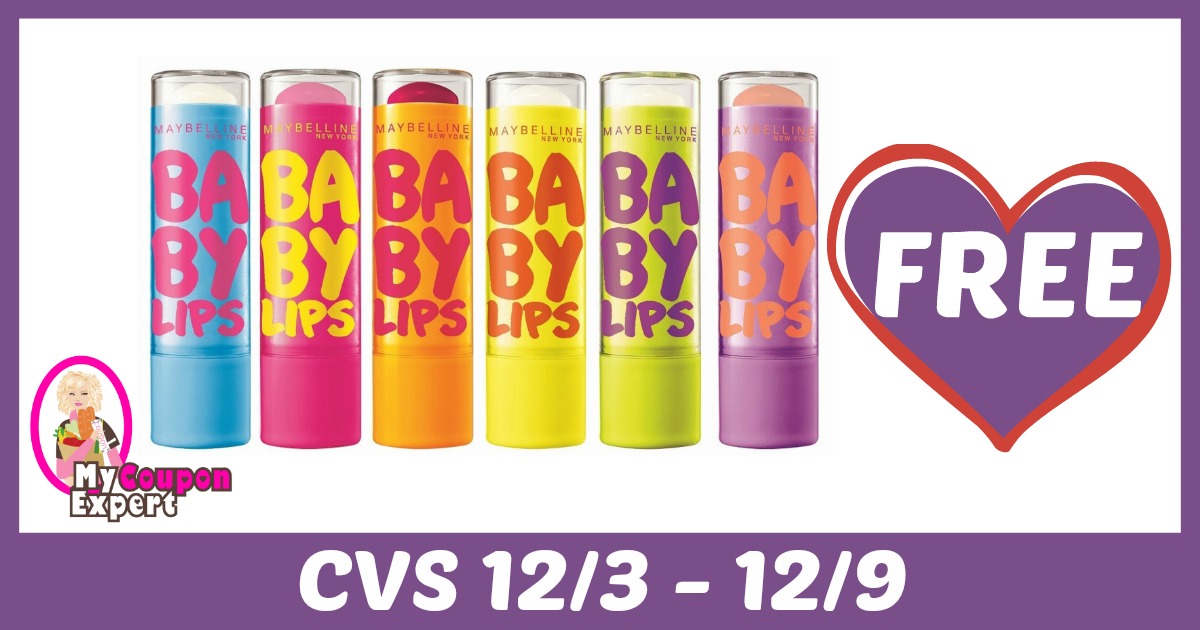 FREE Maybelline Baby Lips Moisturizing Lip Balm after sale and coupons