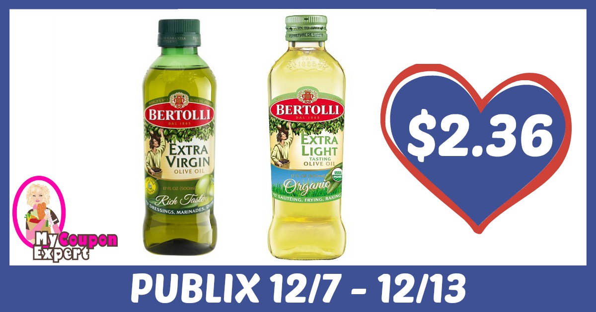Bertolli Olive Oil Only $2.36 each after sale and coupons