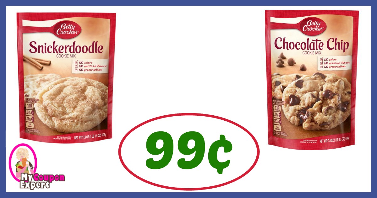 Publix Hot Deal Alert! Betty Crocker Cookie Mix Only 99¢ each after sale and coupons