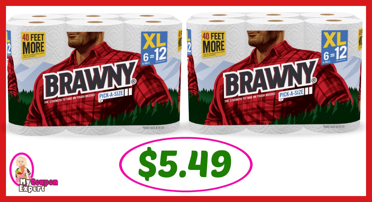 Publix Hot Deal Alert! Brawny Extra Large Towels Only $5.49 after sale and coupons