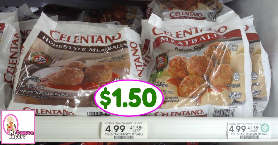 Celentano Meatballs just $1.50 each at Publix!!