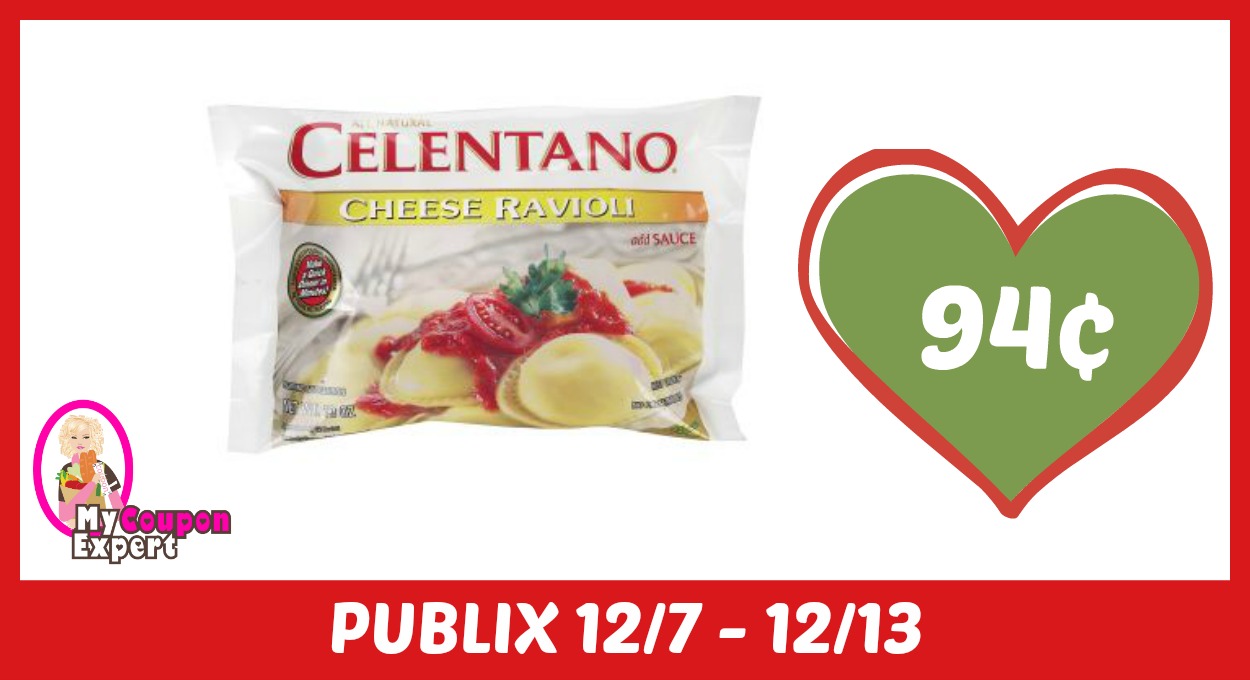 Celentano Pasta Only 94¢ each after sale and coupons