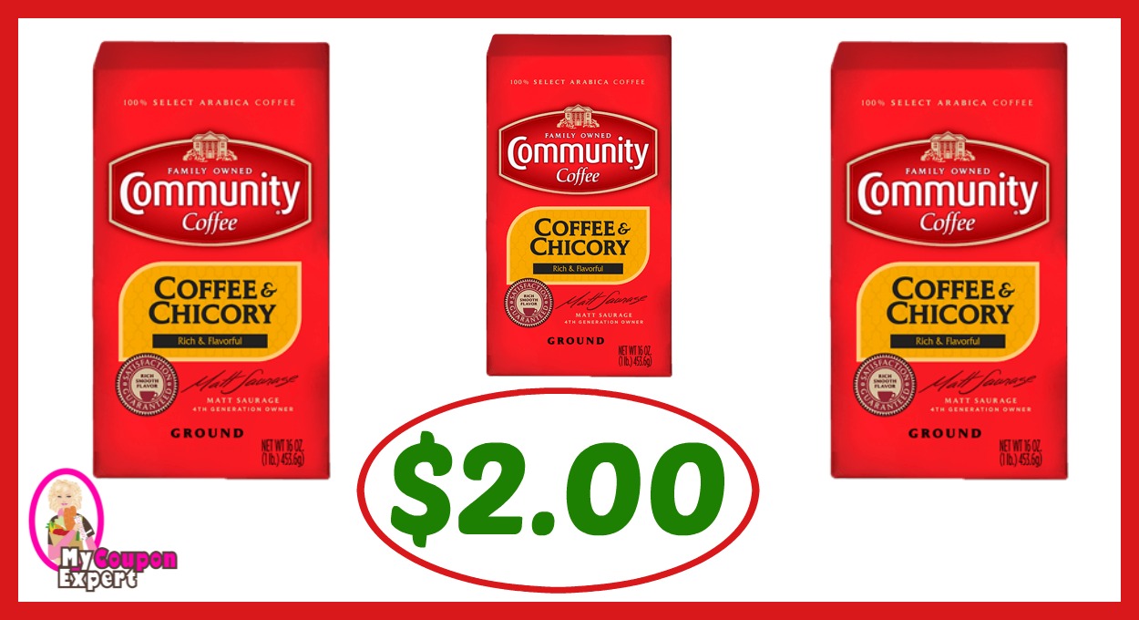Publix Hot Deal Alert! Community Coffee Only $2.00 each after sale and coupons