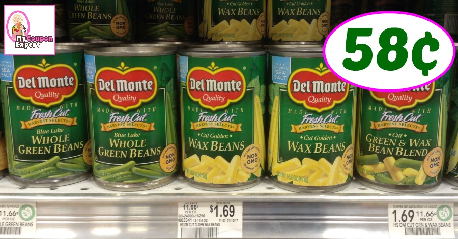 Publix Hot Deal Alert! Del Monte Veggies Only 58¢ each after sale and coupons