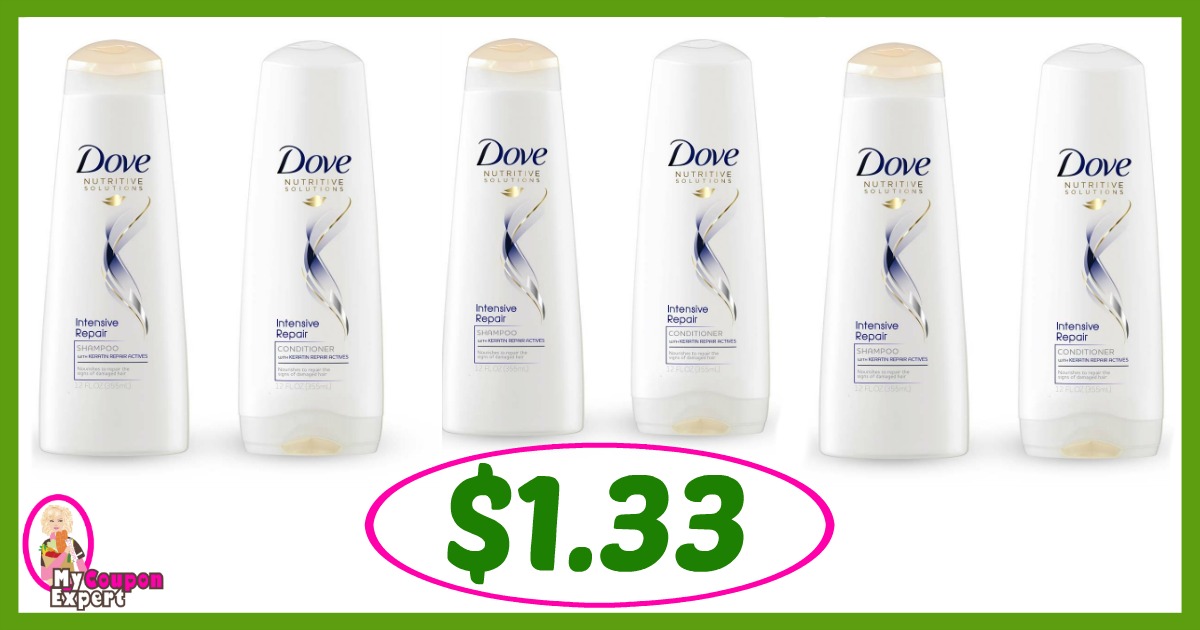 Publix Hot Deal Alert! Dove Shampoo & Conditioner Only $1.33 each after sale and coupons