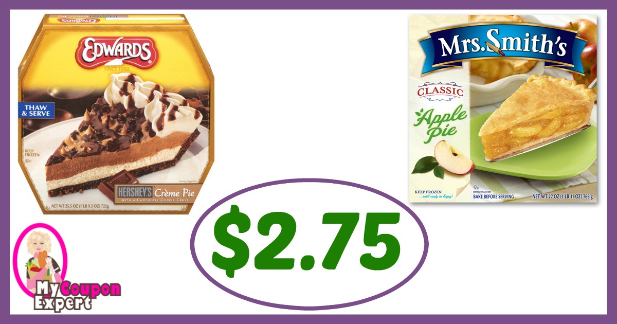 Publix Hot Deal Alert! Mrs Smith’s & Edwards Pies Only $2.75 each after sale and coupons