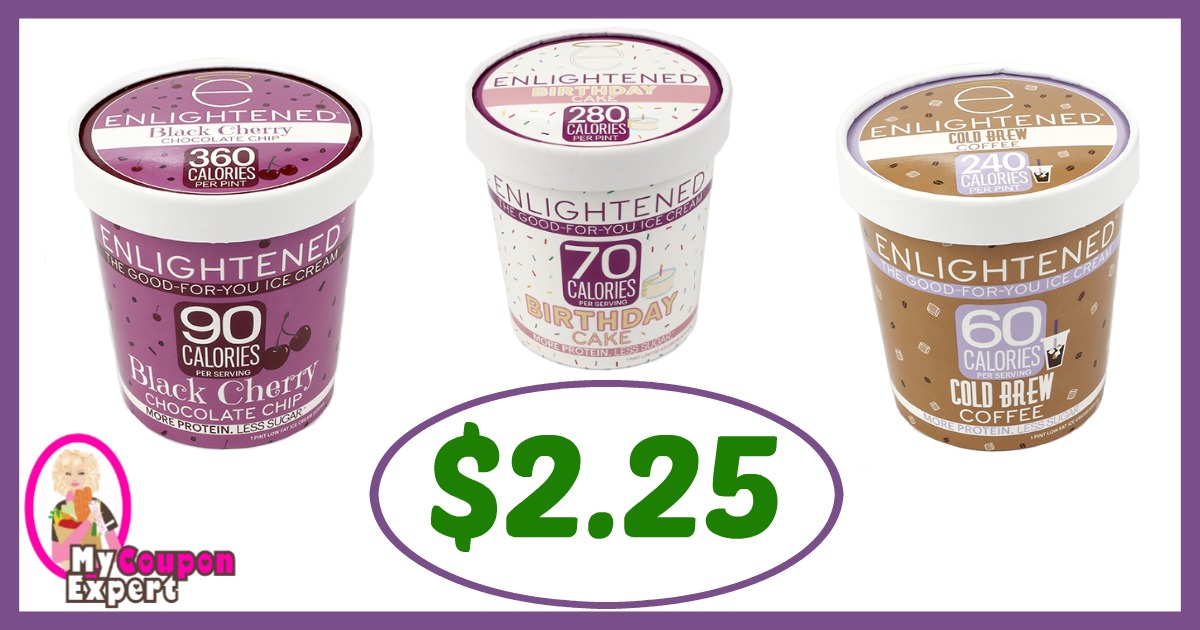Publix Hot Deal Alert! Enlightened Light Ice Cream Only $2.25 each after sale and coupons