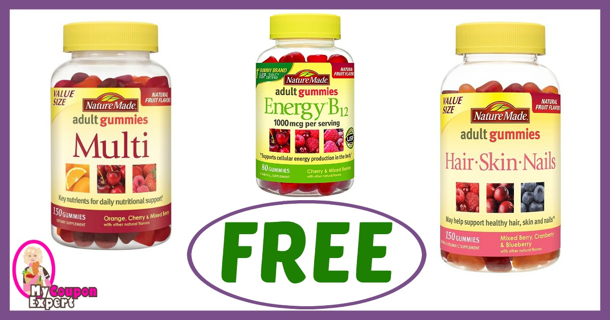 Publix Hot Deal Alert! FREE Nature Made Adult Gummies after sale and coupons