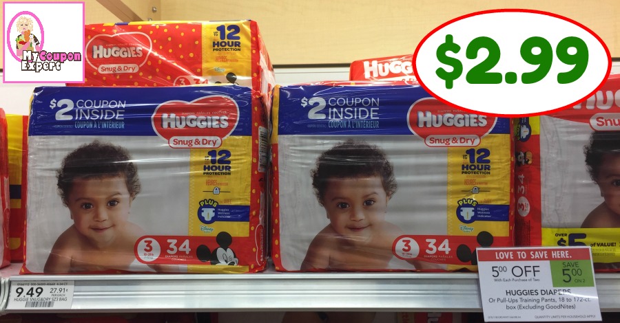 HUGE DIAPER DEAL at Publix starting May 23rd!  $2.99 per pack!