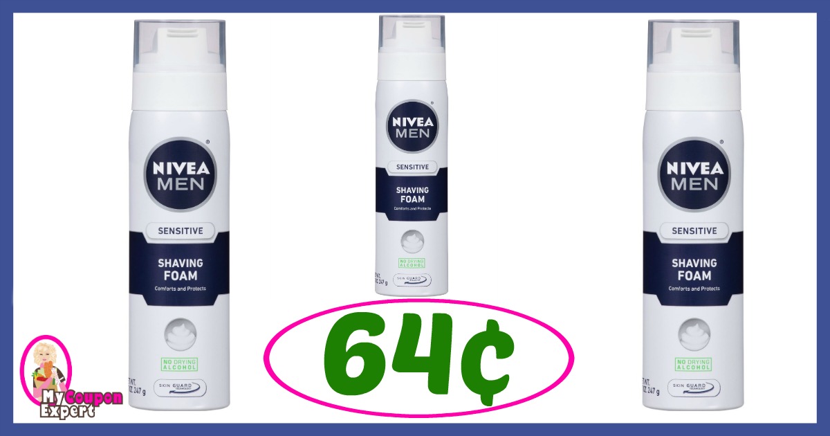Publix Hot Deal Alert! Nivea Men’s Shaving Foam Only 64¢ each after sale and coupons