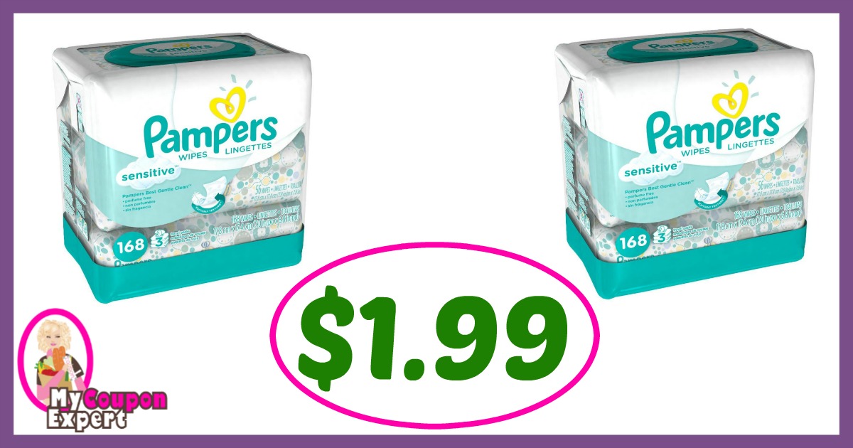 Publix Hot Deal Alert! Pampers Wipes Only $1.99 after sale and coupons