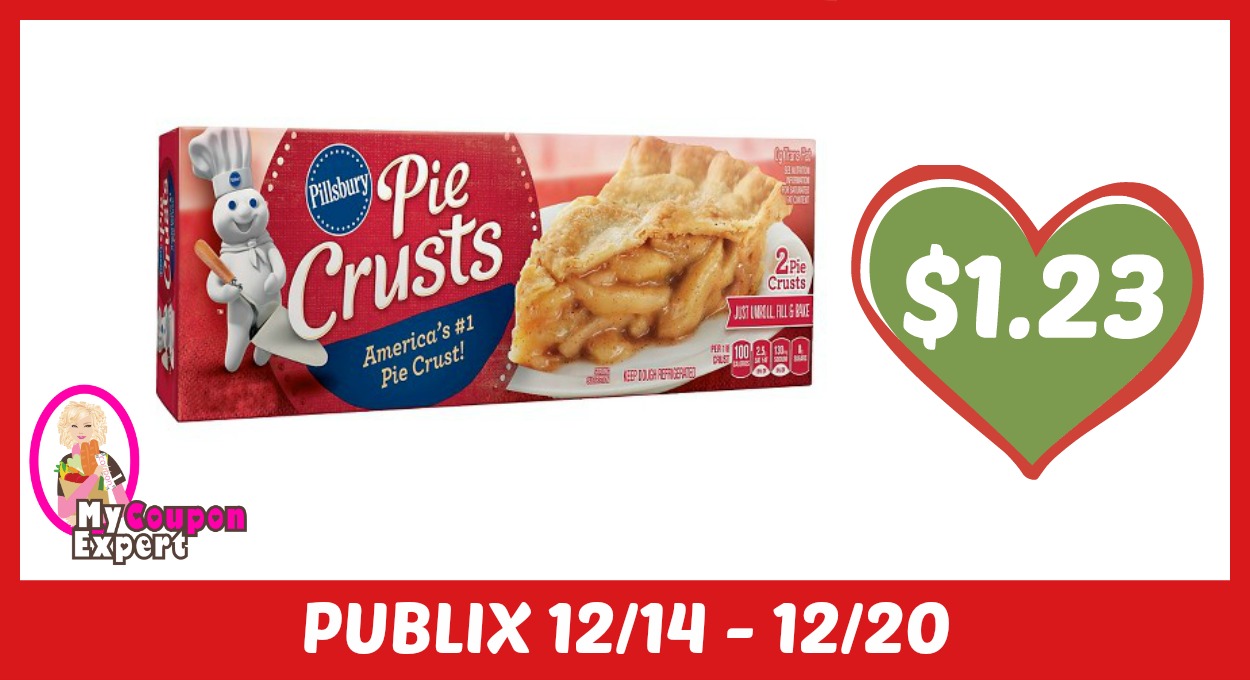 WHOOP!! Pillsbury Pie Crusts Only $1.23 at Publix after sale and coupons