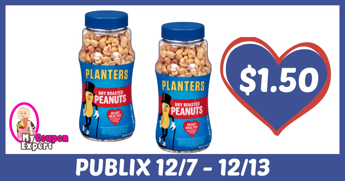 Planters Peanuts Only $1.50 each after sale and coupons