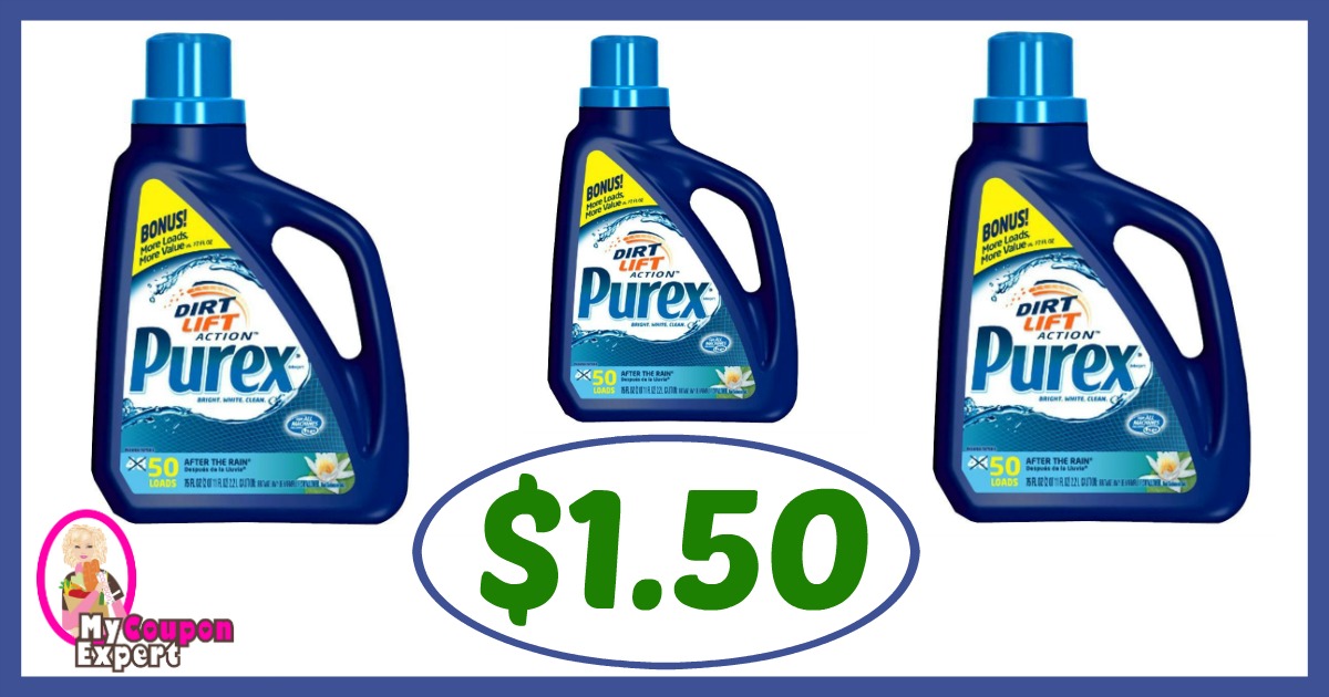 Publix Hot Deal Alert! Purex Detergent Only $1.50 after sale and coupons