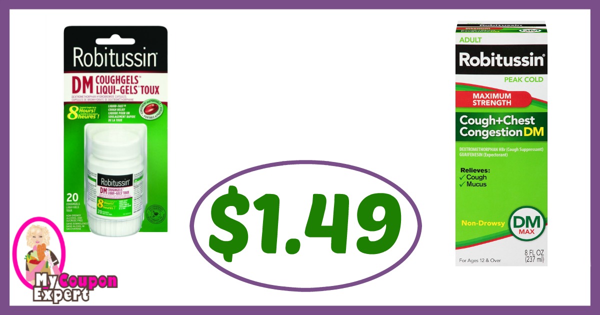 Publix Hot Deal Alert! Robitussin Products Only $1.49 each after sale and coupons