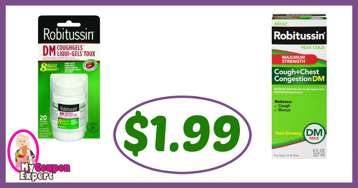 Publix Hot Deal Alert! Robitussin Products Only $1.99 each after sale and coupons
