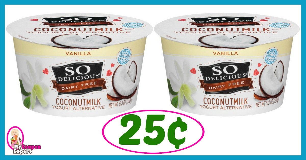 Publix Hot Deal Alert! So Delicious Products Only 25¢ each after sale and coupons