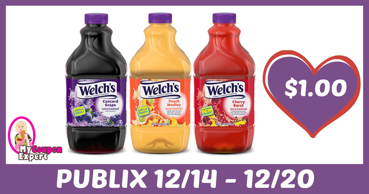 LOOK!! Welch’s Products Only $1.00 at Publix after sale and coupons