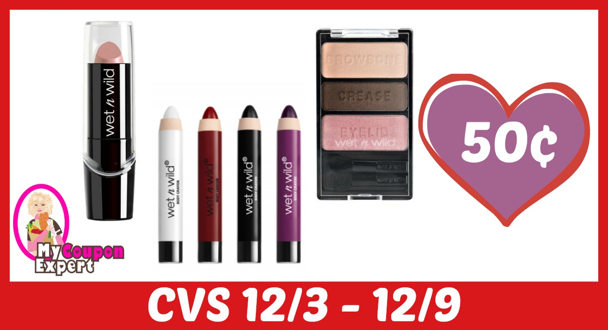 Wet N Wild Cosmetics Only 50¢ each after sale and coupons