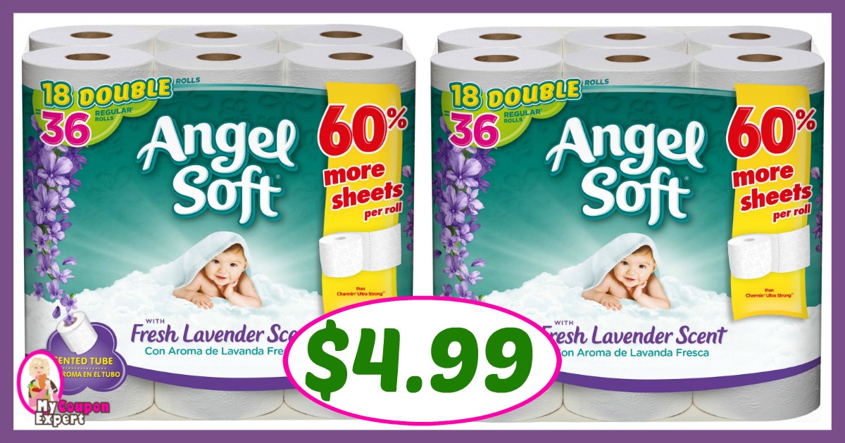 Publix Hot Deal Alert! Angel Soft Bath Tissue Only $4.99 each after sale and coupons