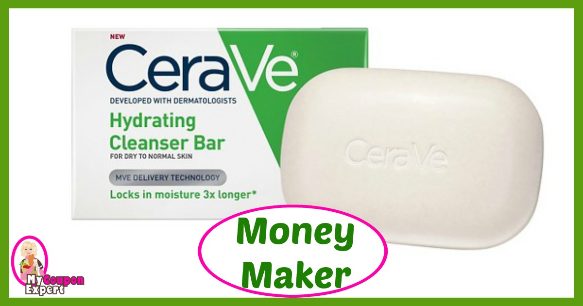 CVS Hot Deal Alert!! Money Maker on CeraVe Cleansing Bar after sale and coupons