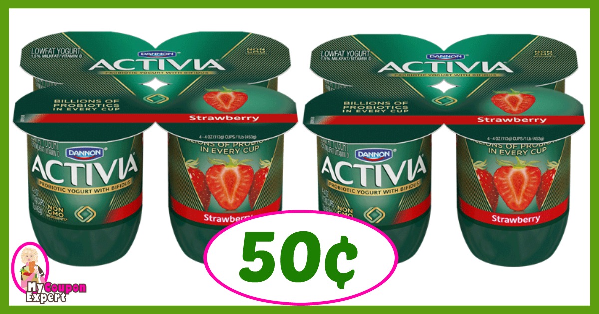 Publix Hot Deal Alert! Dannon Activia Yogurt Only 50¢ each after sale and coupons