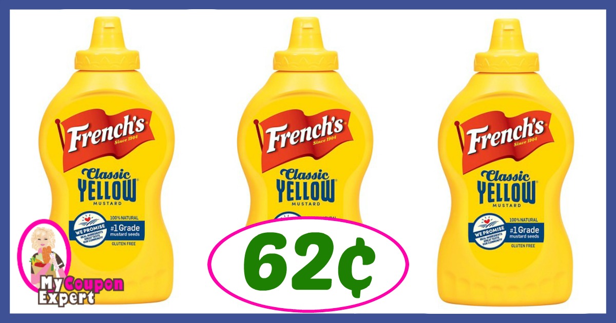 Publix Hot Deal Alert! French’s Classic Yellow Mustard Only 62¢ after sale and coupons