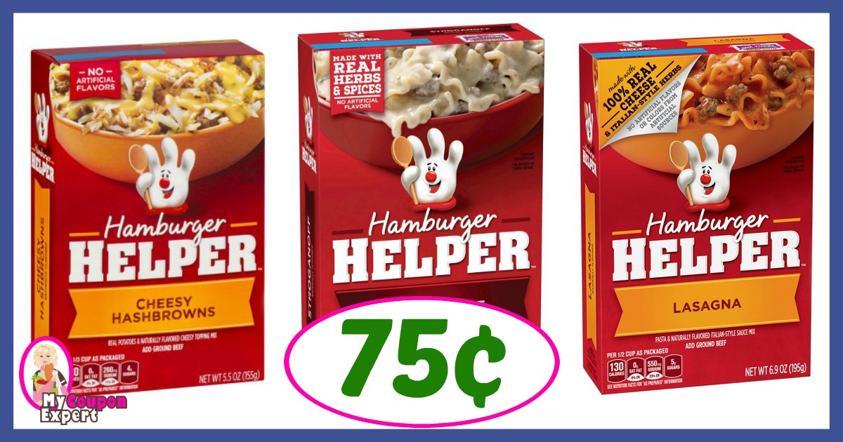 Publix Hot Deal Alert! Hamburger Helper Only 75¢ after sale and coupons