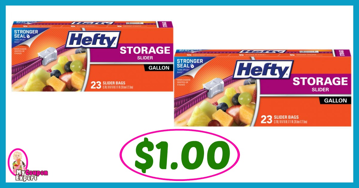 Publix Hot Deal Alert! Hefty Slider Bags Only $1.00 each after sale and coupons