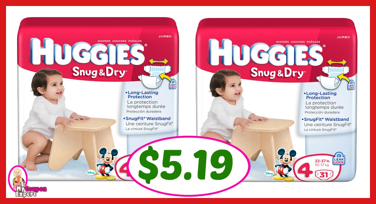 Publix Hot Deal Alert! Huggies Diapers Only $5.19 after sale and coupons