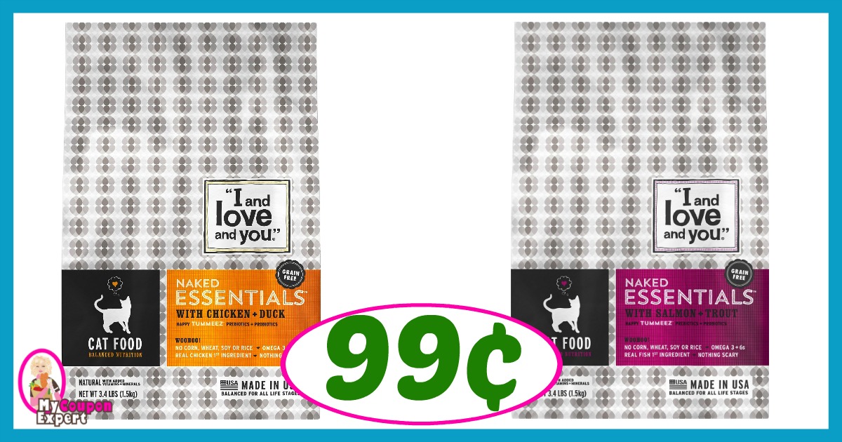 Publix Hot Deal Alert! I and Love and You Naked Essentials Cat Food Only 99¢