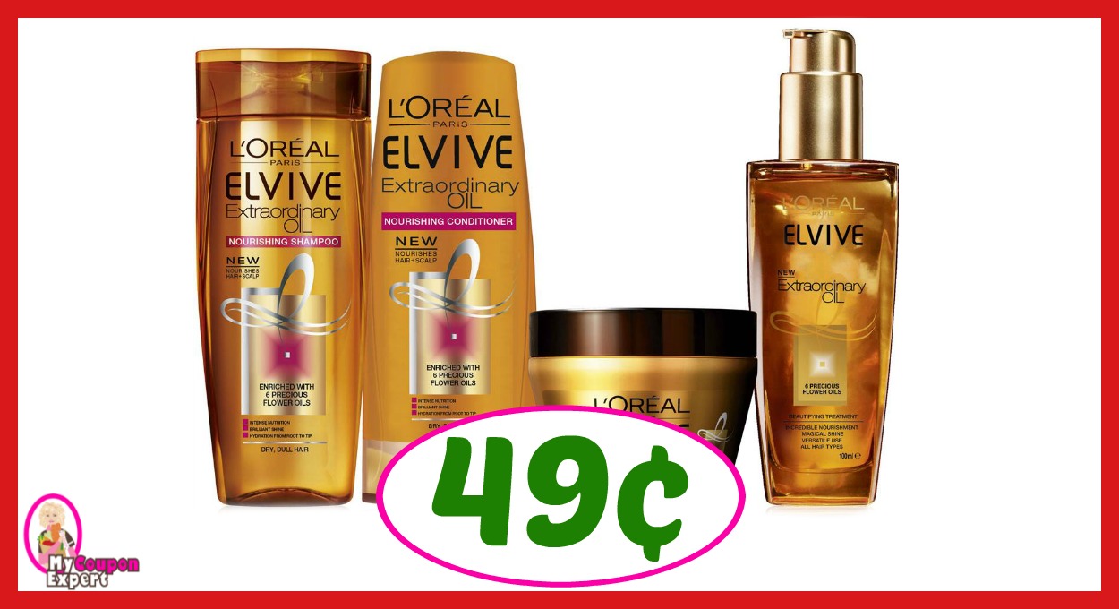 CVS Hot Deal Alert!! L’Oreal Elvive Hair Care Only 49¢ after sale and coupons