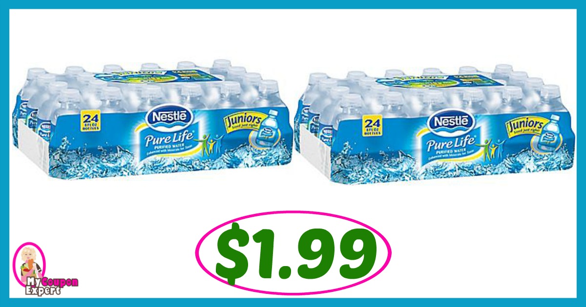 Publix Hot Deal Alert! Nestle Pure Life Water Only $1.99 each after sale and coupons