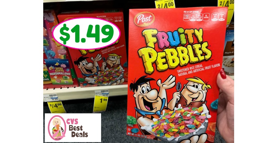 Pebbles Cereal Only $1.49 after sale and coupons at CVS!