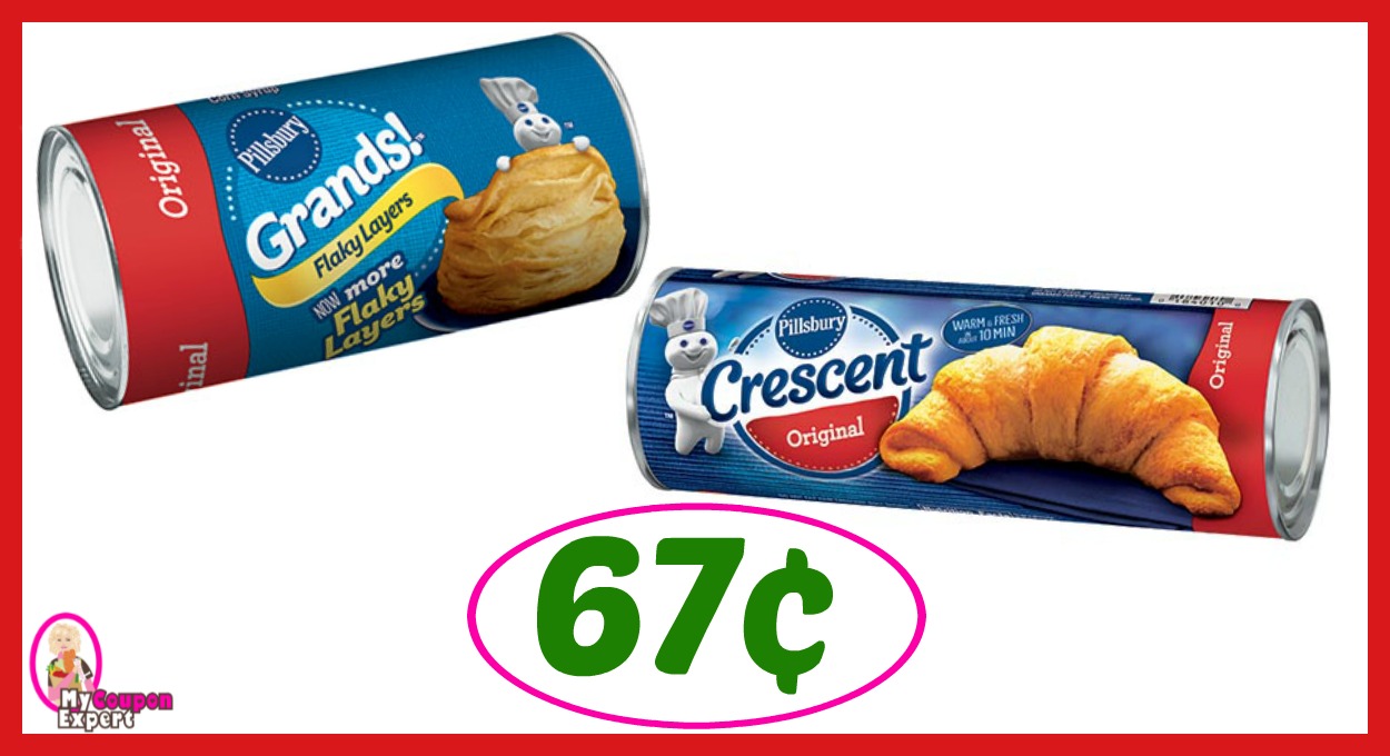 Publix Hot Deal Alert! Pillsbury Products Only 67¢ each after sale and coupons