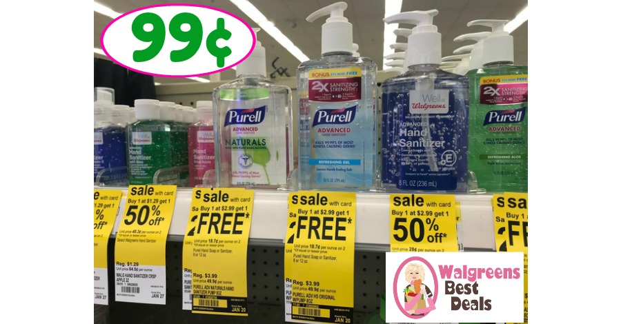 Purell Sanitizer just 99¢ at Walgreens!!  Check it out!
