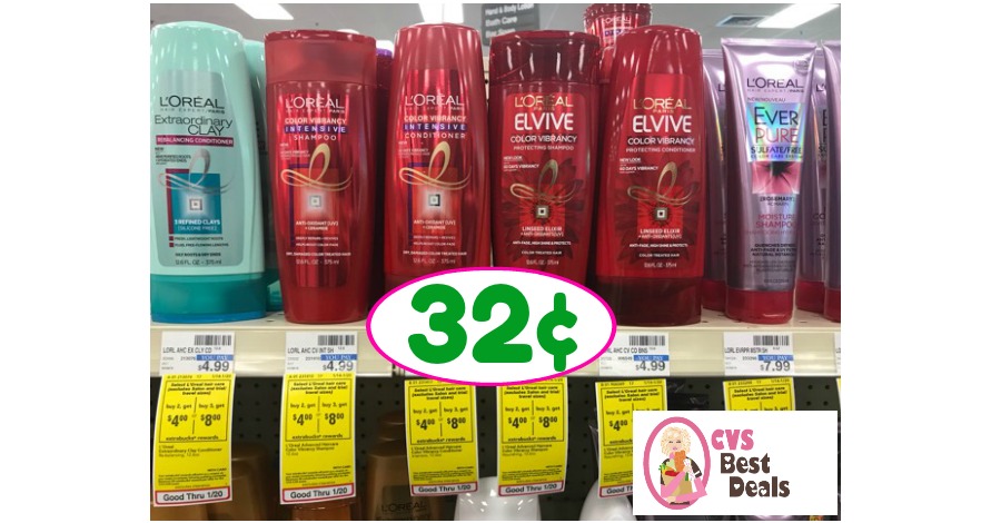 CVS Hot Deal Alert!! L’Oreal Products Only 32¢ after sale and coupons