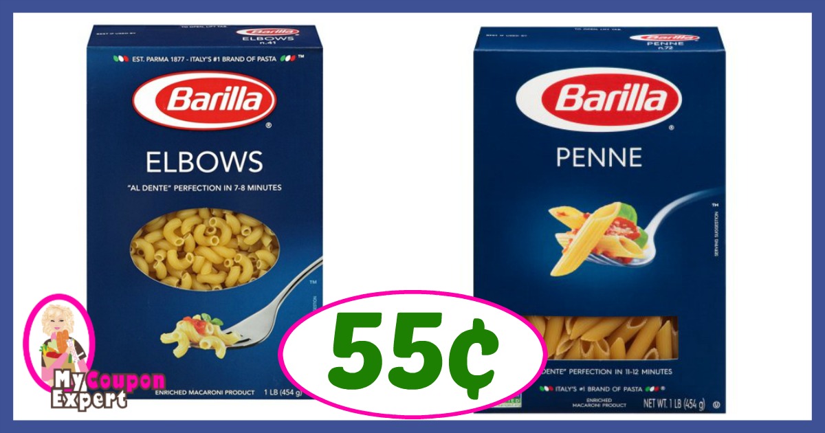 Publix Hot Deal Alert! Barilla Pasta Only 55¢ after sale and coupons