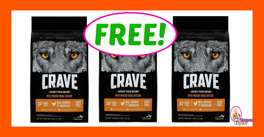FREE Crave Dog Food at Publix starting Thursday, February 15th!