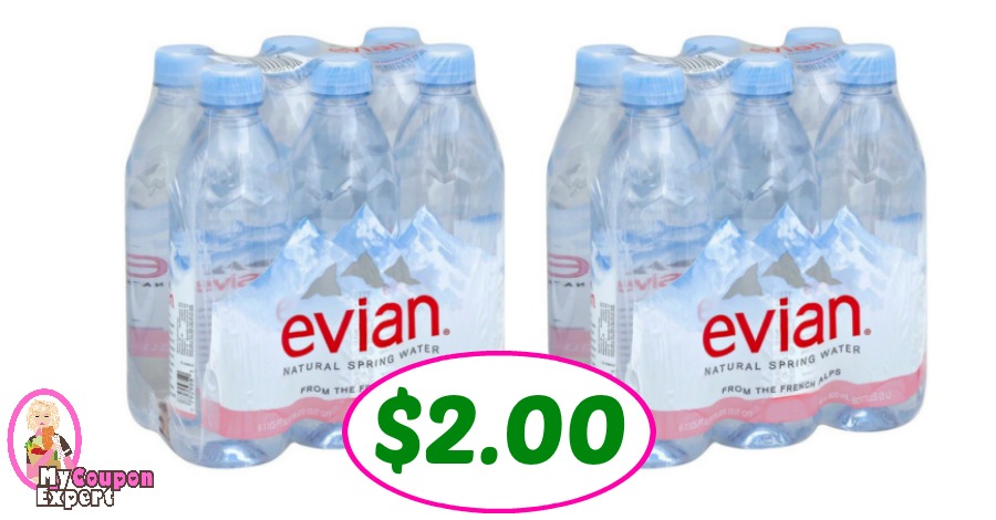 Evian 6 Packs just $2.00 each at Publix!