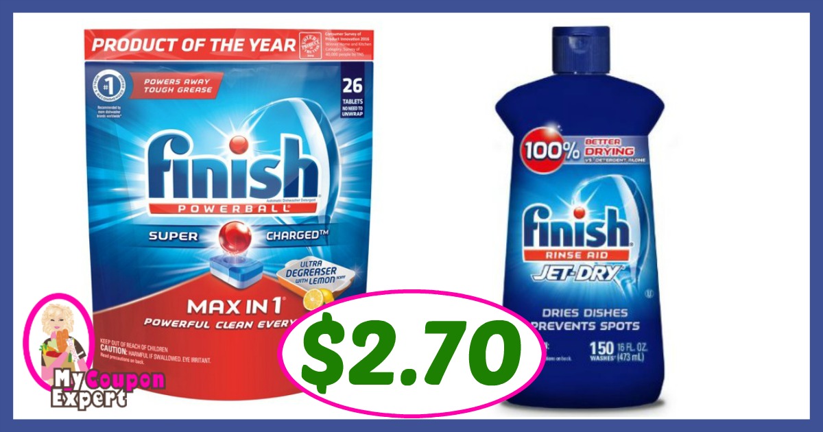 Publix Hot Deal Alert! Finish Automatic Dishwasher Detergent Only $2.70 after sale and coupons