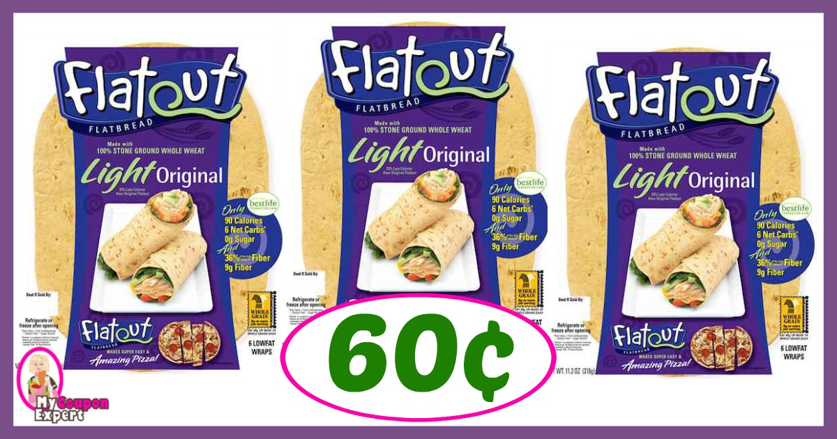Publix Hot Deal Alert! Flatout Bread Only 60¢ after sale and coupons