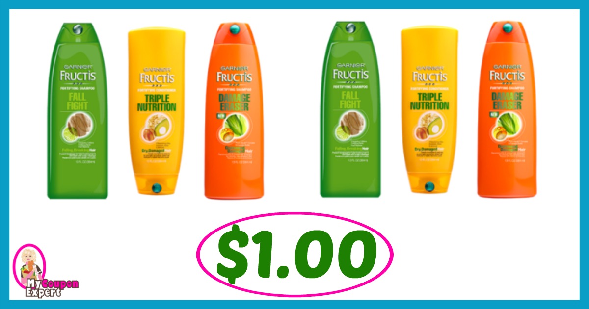 Publix Hot Deal Alert! Garnier Fructis Hair Care Products Only $1.00 after sale and coupons
