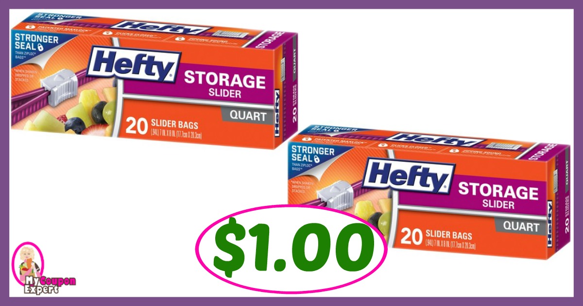 Publix Hot Deal Alert! Hefty Slider Bags Only $1.00 after sale and coupons