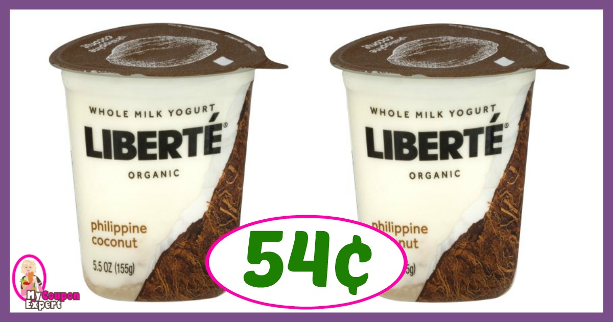 Publix Hot Deal Alert! Liberte Organic Whole Milk Yogurt Only 54¢ after sale and coupons